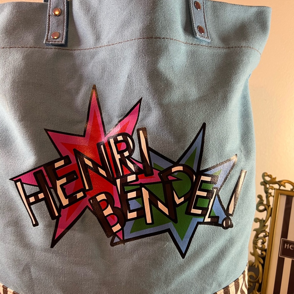 Henri Bendel Limited Edition Pop-art Style Canvas Tote Bag - Picture 2 of 8